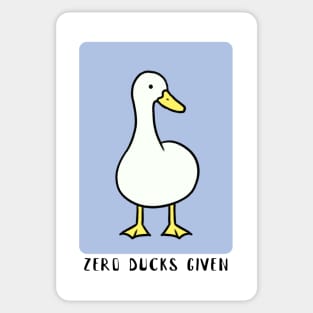 Zero ducks given Sticker